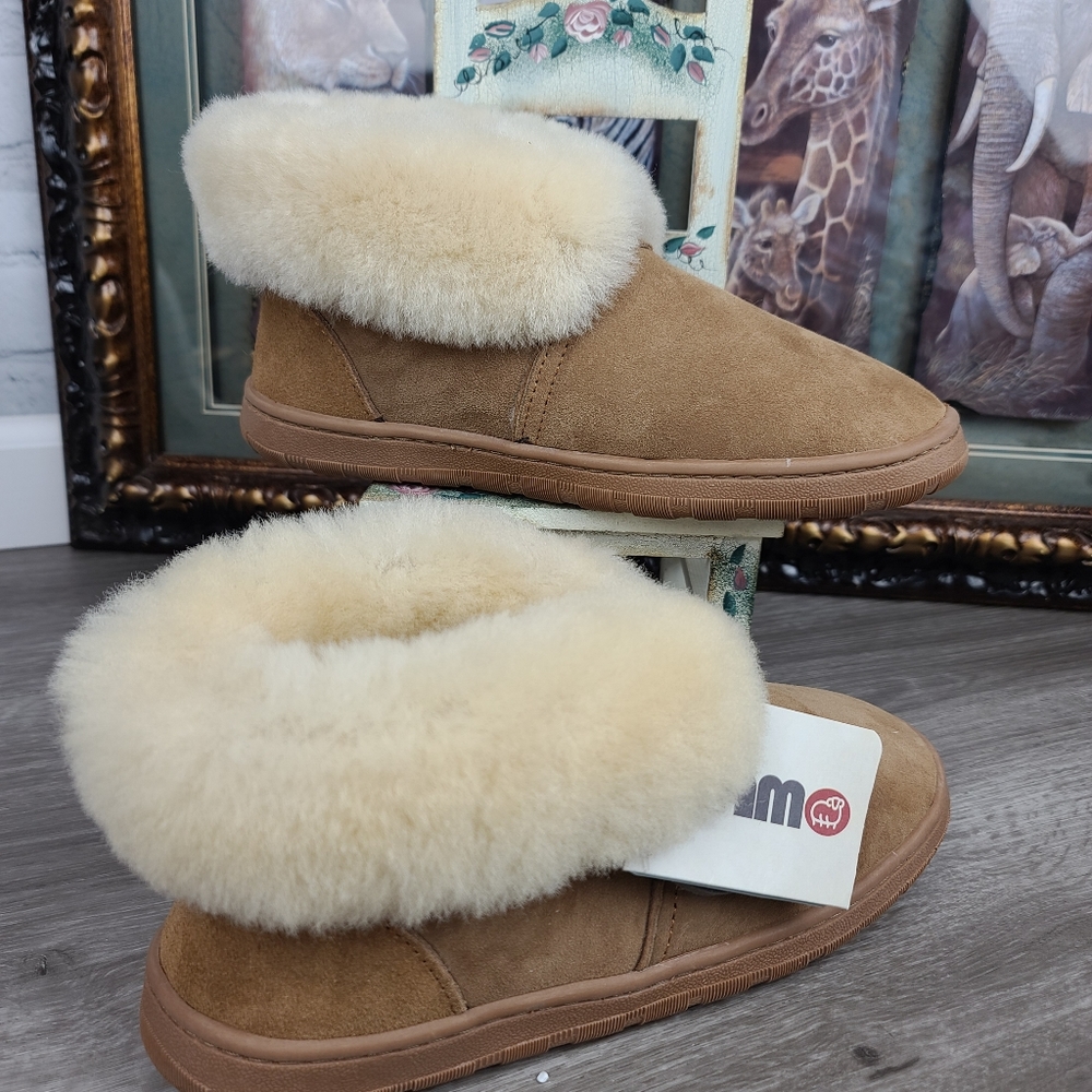 Lamo doubleface sheepskin bootie slippers